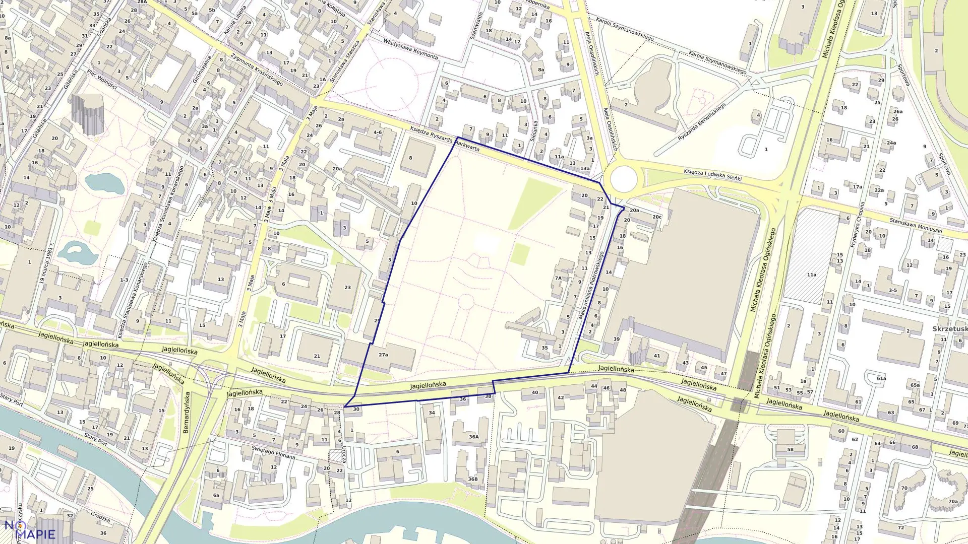 Mapa obrębu 0146 w mieście Bydgoszcz