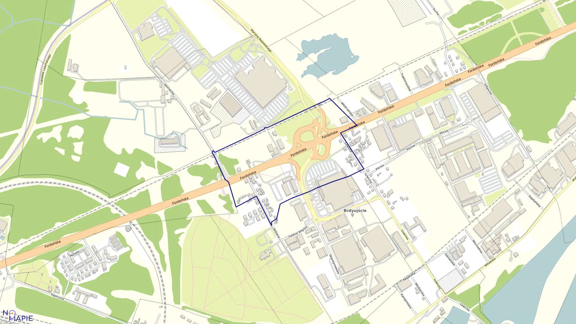 Mapa obrębu 0241 w mieście Bydgoszcz