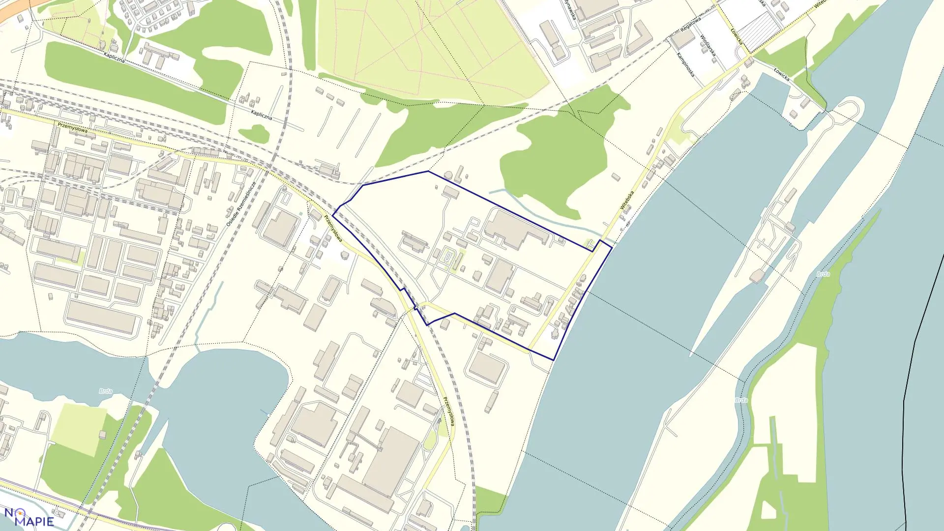 Mapa obrębu 0259 w mieście Bydgoszcz