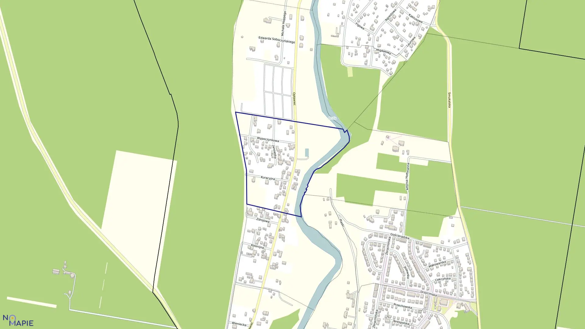 Mapa obrębu 0290 w mieście Bydgoszcz