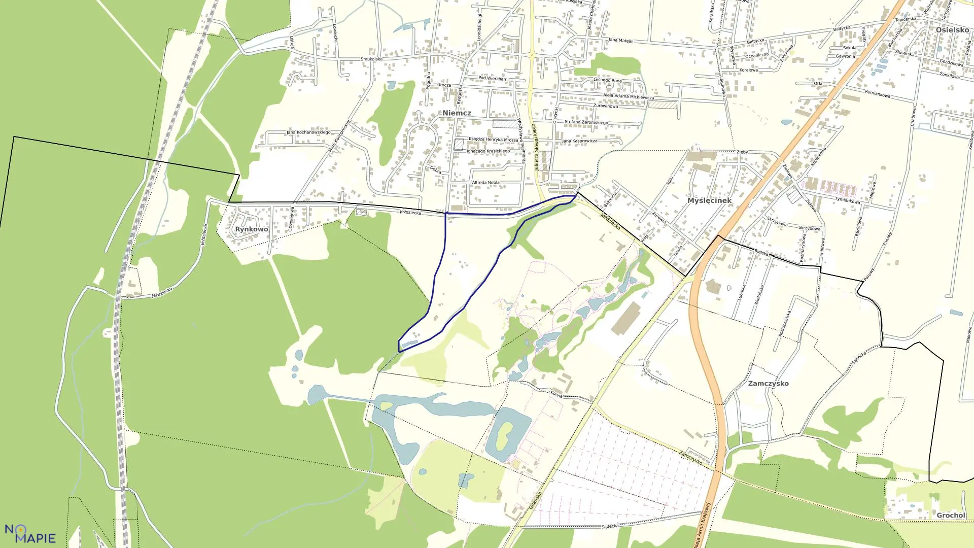 Mapa obrębu 0359 w mieście Bydgoszcz