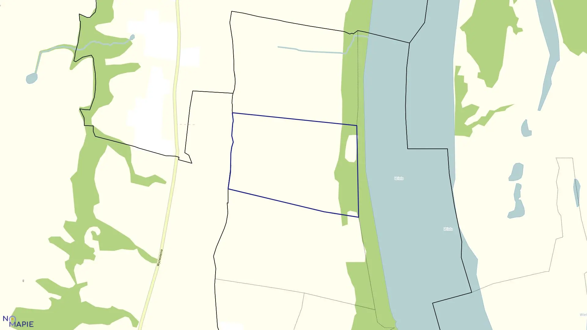 Mapa obrębu 0411 w mieście Bydgoszcz