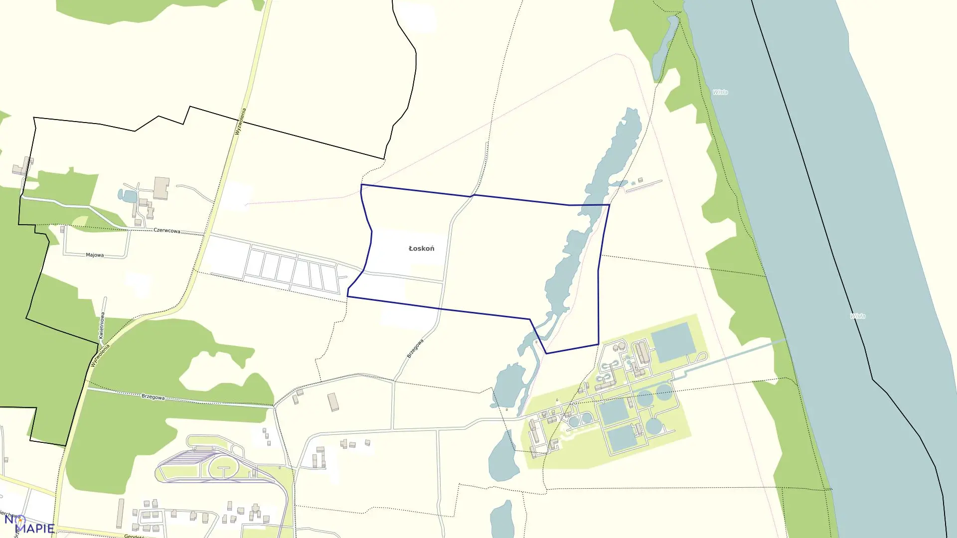 Mapa obrębu 0415 w mieście Bydgoszcz