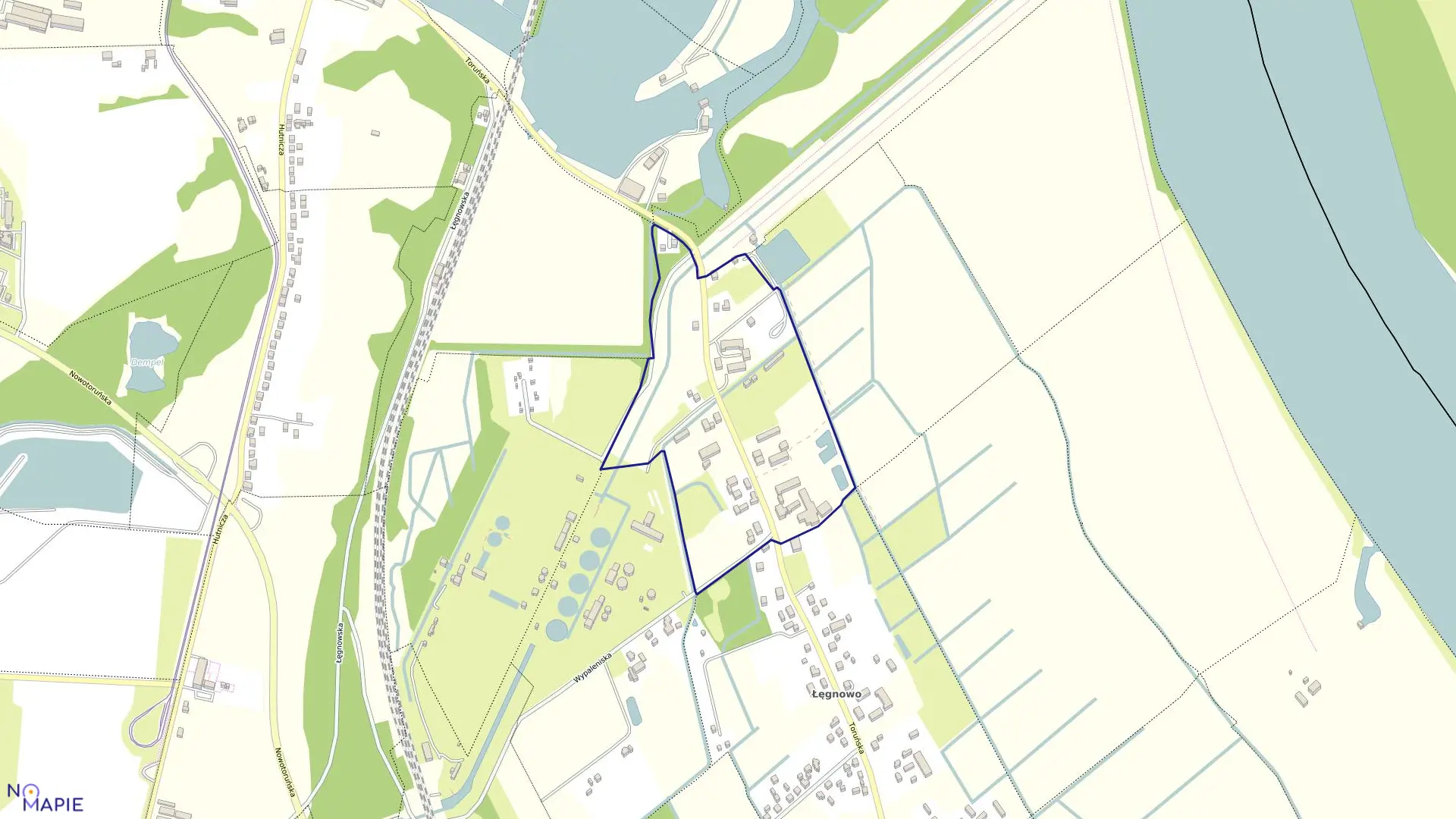 Mapa obrębu 0442 w mieście Bydgoszcz