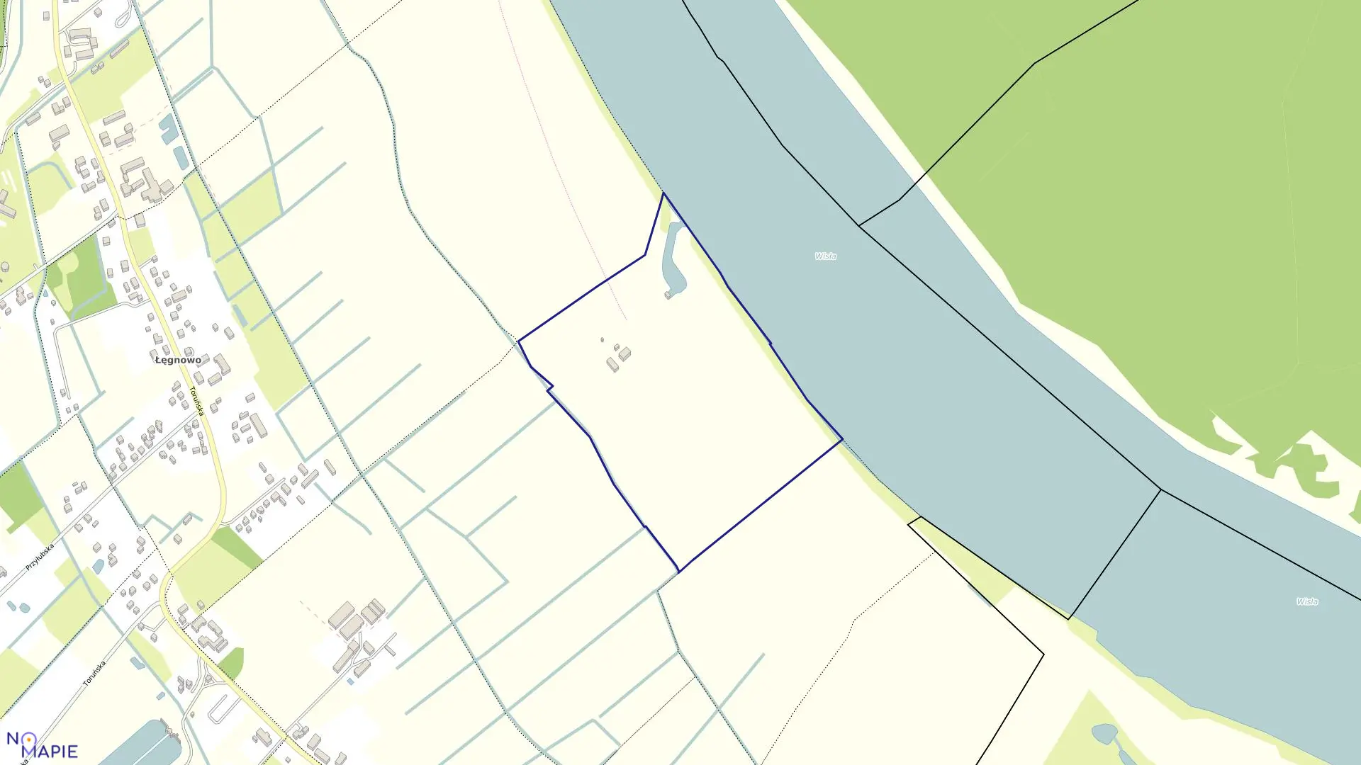 Mapa obrębu 0455 w mieście Bydgoszcz