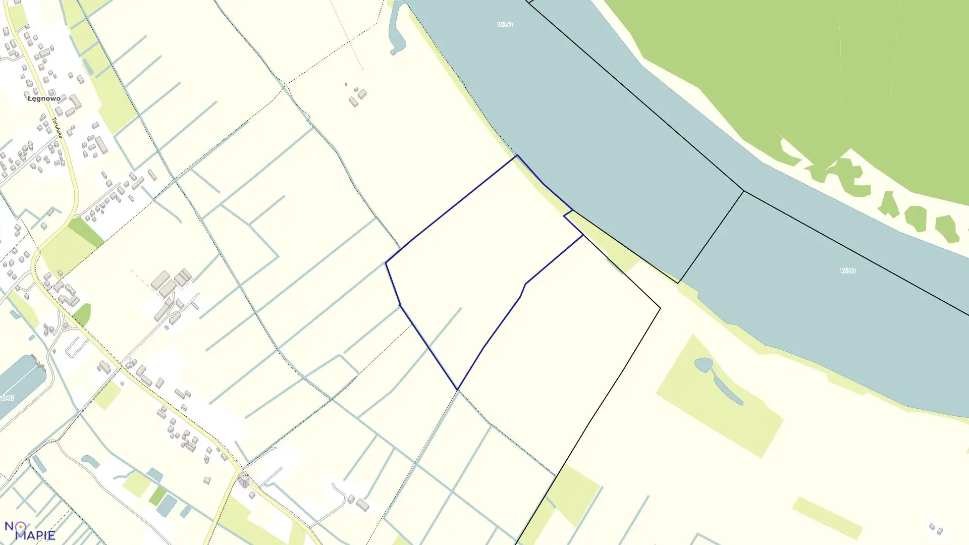 Mapa obrębu 0456 w mieście Bydgoszcz