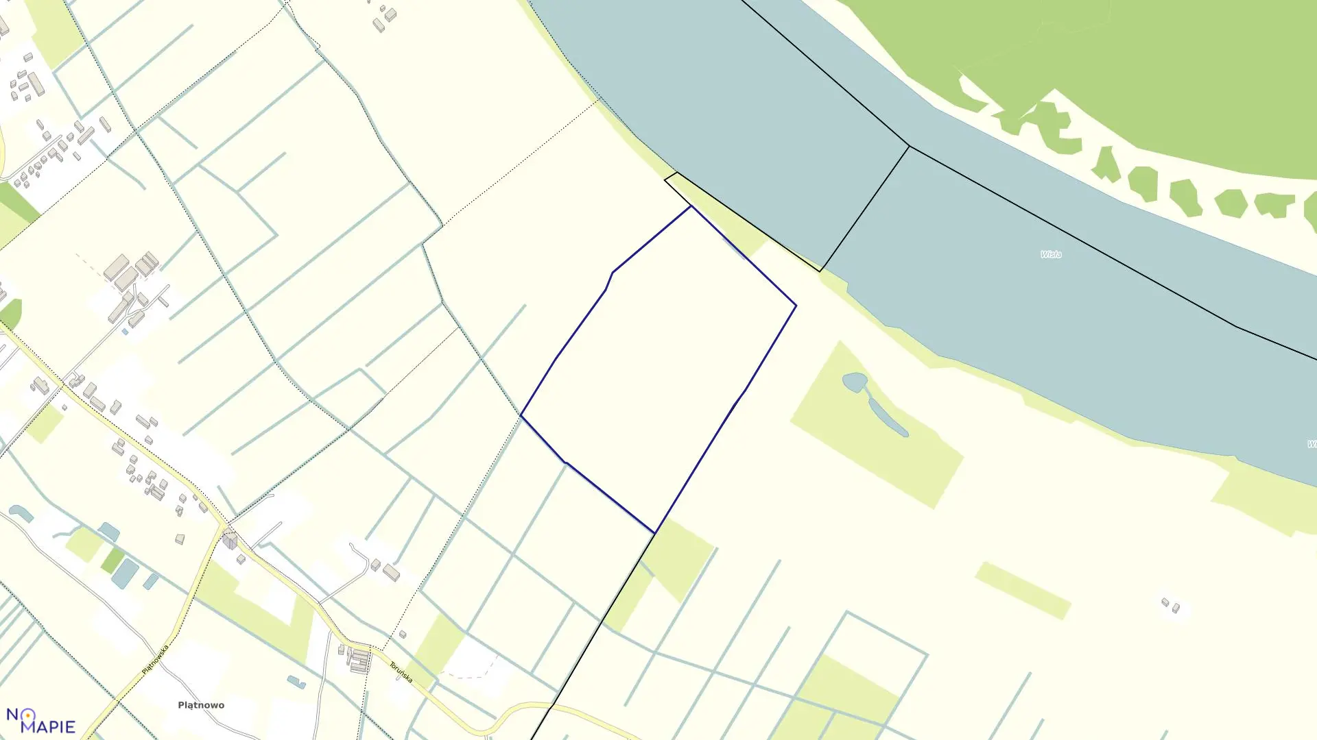 Mapa obrębu 0457 w mieście Bydgoszcz