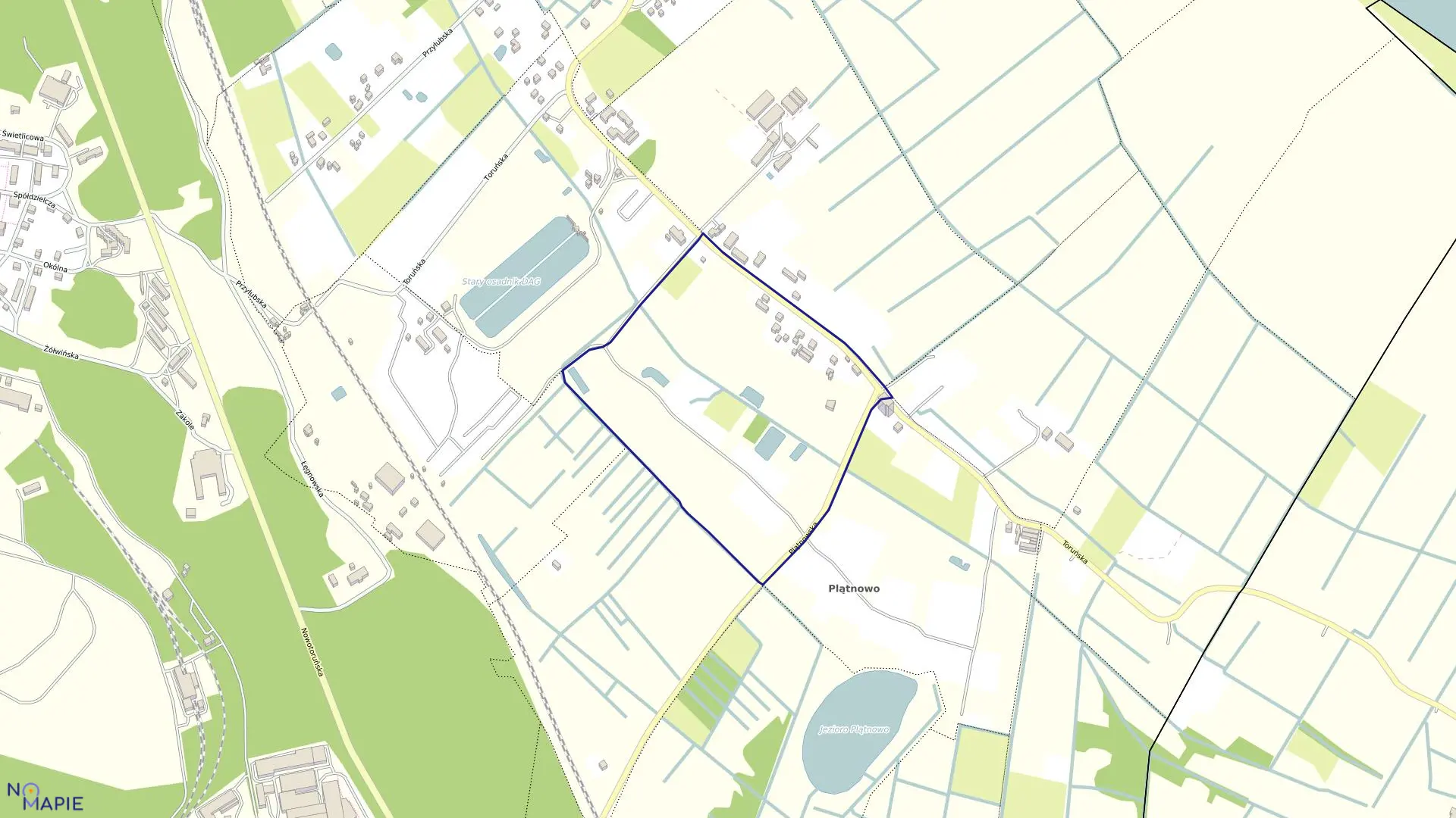 Mapa obrębu 0459 w mieście Bydgoszcz