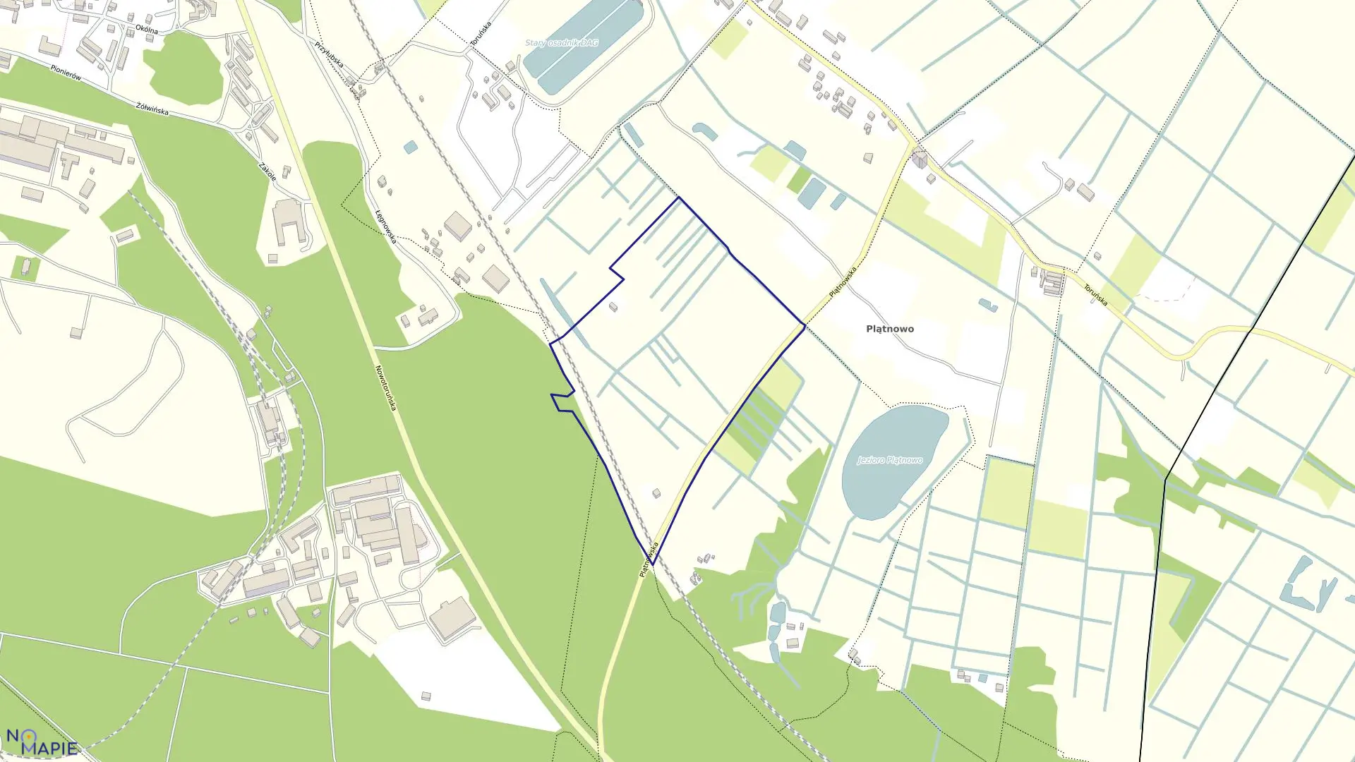 Mapa obrębu 0460 w mieście Bydgoszcz