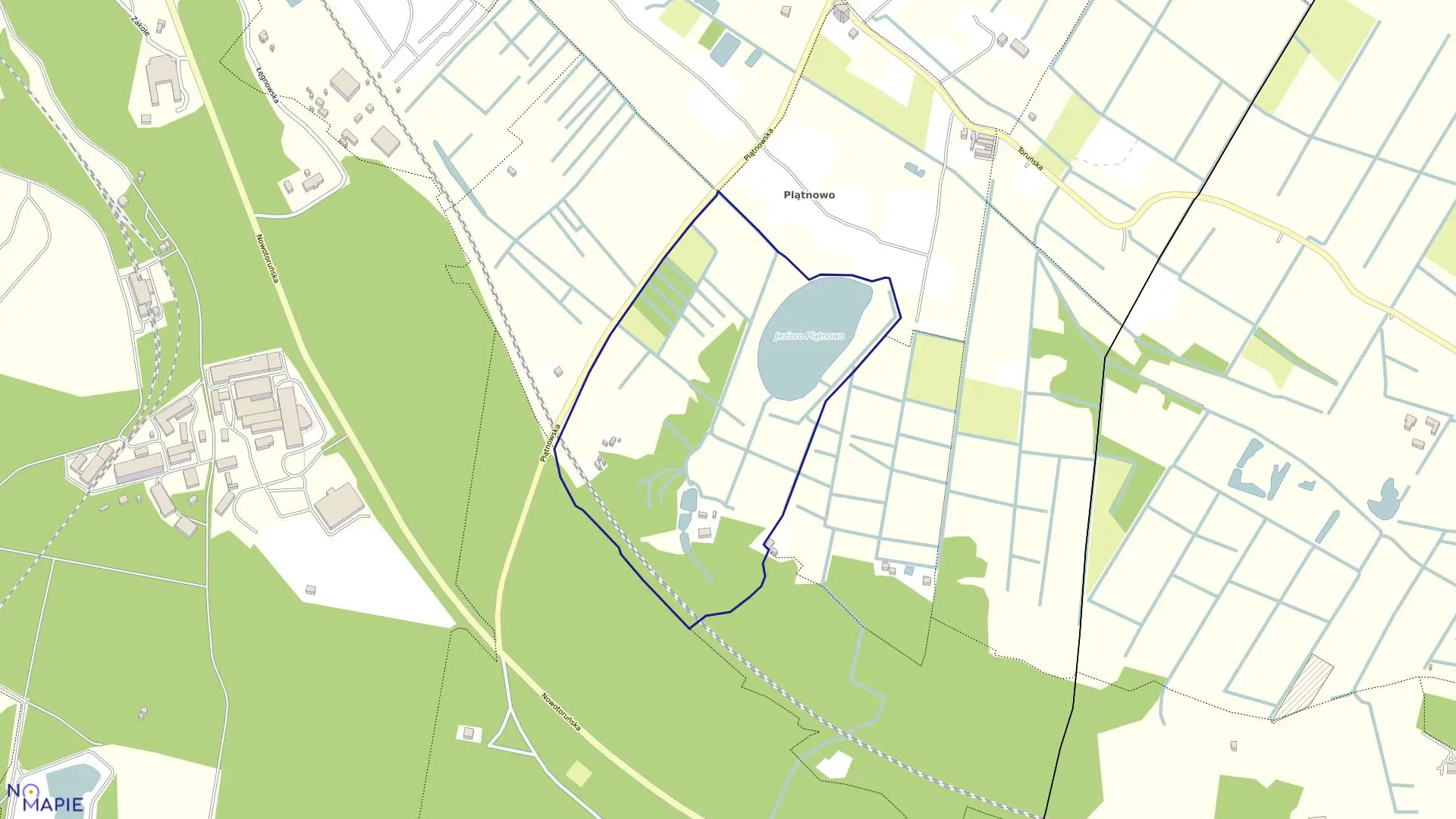 Mapa obrębu 0461 w mieście Bydgoszcz