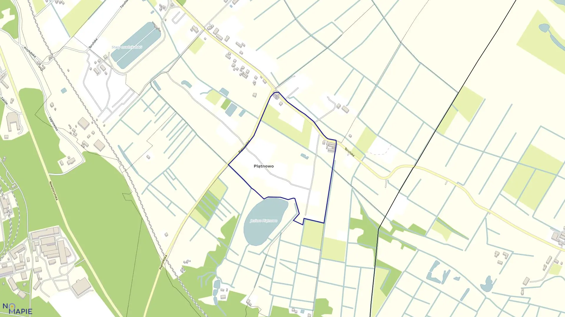 Mapa obrębu 0462 w mieście Bydgoszcz