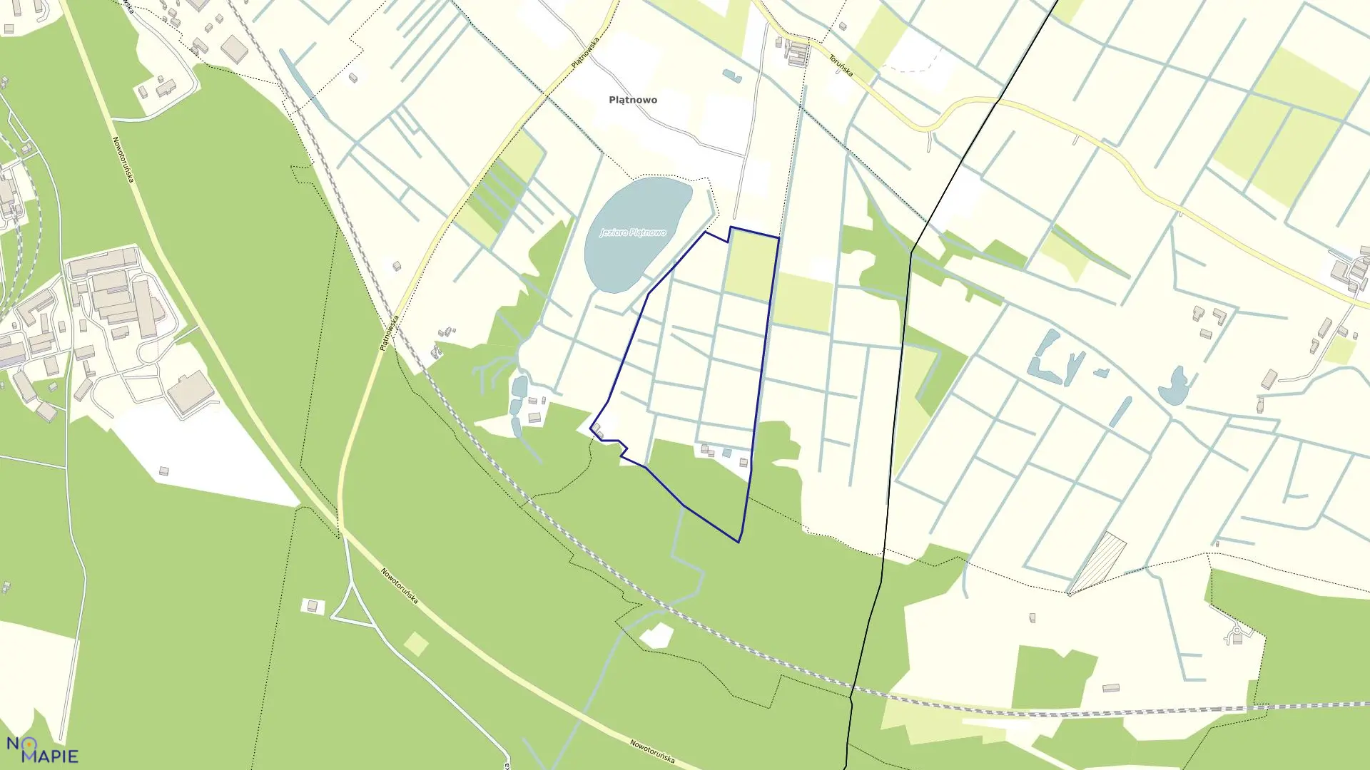 Mapa obrębu 0464 w mieście Bydgoszcz