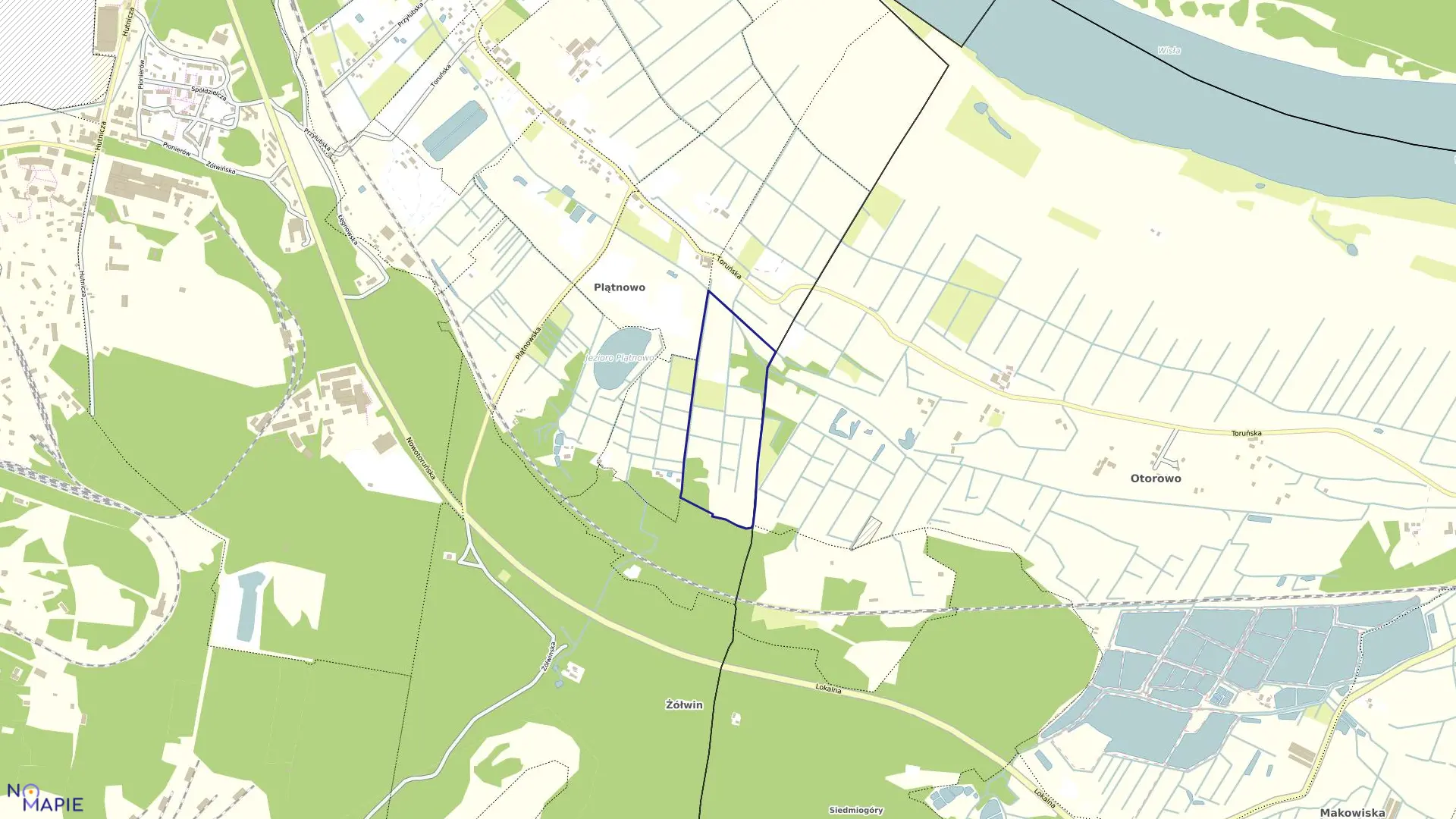 Mapa obrębu 0465 w mieście Bydgoszcz