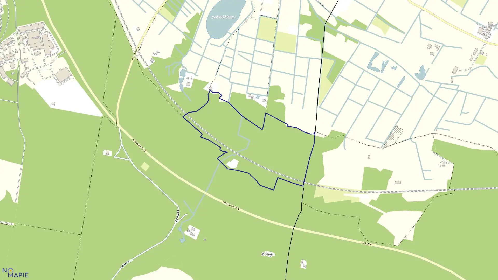 Mapa obrębu 0466 w mieście Bydgoszcz