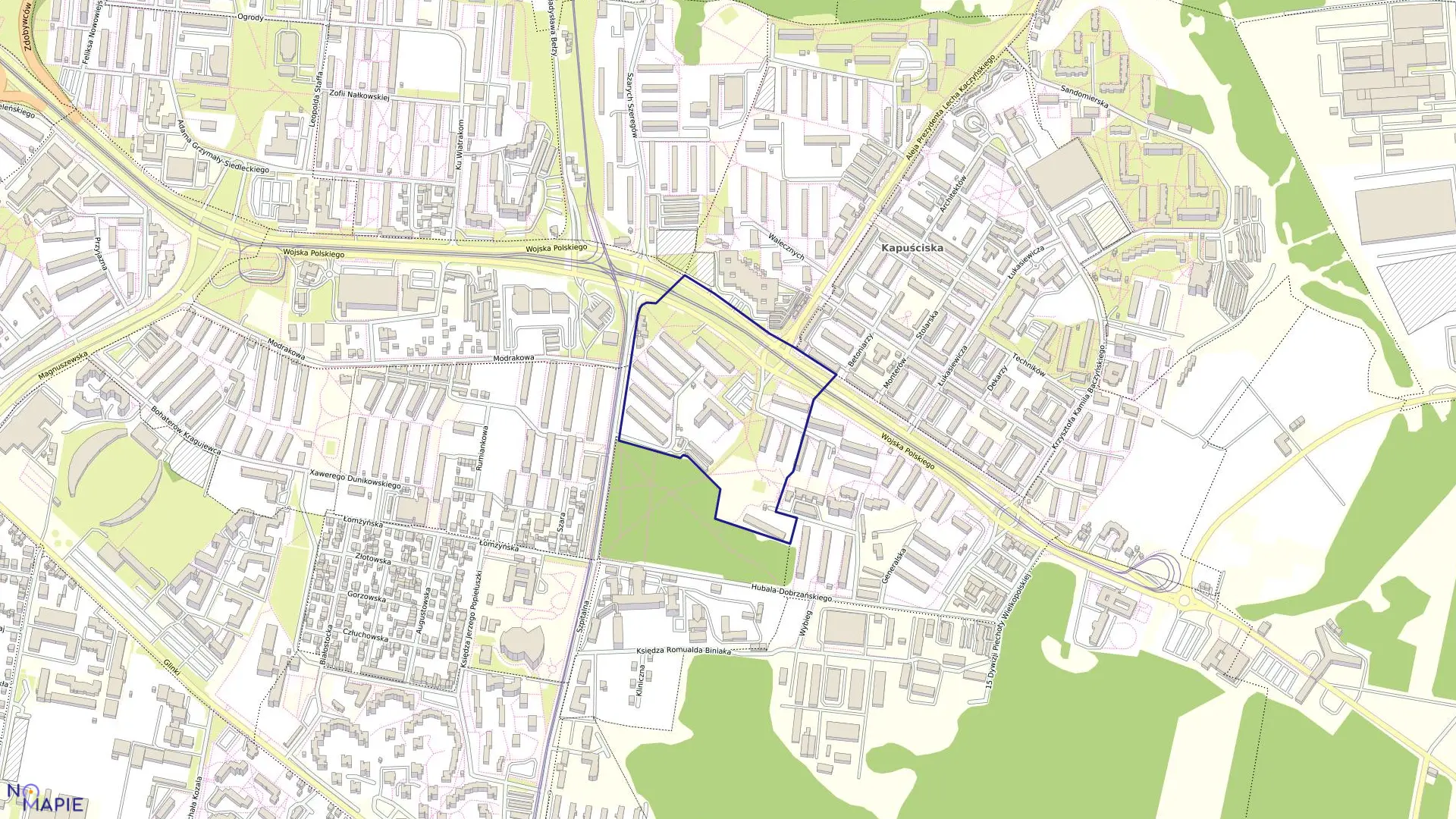 Mapa obrębu 0475 w mieście Bydgoszcz