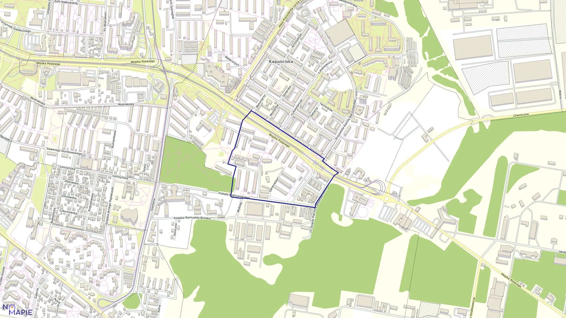 Mapa obrębu 0476 w mieście Bydgoszcz